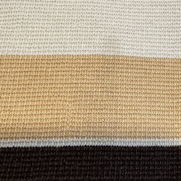 Vintage 90s Y2K South Pole Sz: 3XL Tan & Dark Brown Striped Short Sleeve Polo. - Picture 14 of 16